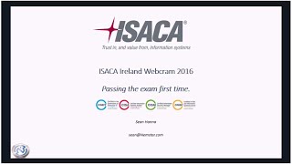 ISACA Exam Webcram by Sean Hanna [upl. by Royo163]