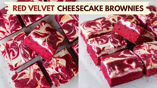 RED VELVET CHEESECAKE BROWNIES  BAKE WITH SHIVESH [upl. by Kevon345]