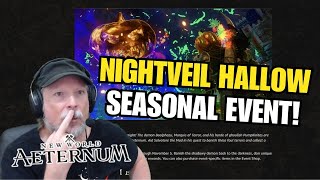 The Nightveil Hallow Event In New World Aeternum Starts October 22nd [upl. by Ellene720]