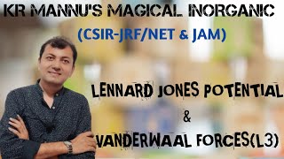 LENNARD JONES POTENTIAL amp VANDERWAAL FORCESL3 [upl. by Rodolphe93]