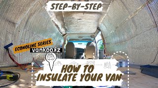 DIY Van Conversion Step 1  What is the Best Insulation  Using Thinsulate on a Ford Econoline [upl. by Evoy329]