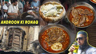 Karachi Wala Visiting Androon Lahore  Featuring Lassi Halwa Puri Sharbat Naan Chanay [upl. by Daraj]