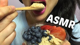 ASMR Oatmeal with Fruits Soft  Sticky EATING SOUNDS  SASASMR [upl. by Koralie290]