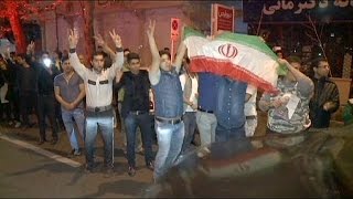 Nuclear deal sparks celebrations in sanctionsweary Iran [upl. by Sybil656]