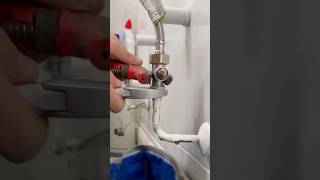 New towel rail and chrome valves asmr subscribe diy howto youtubeshorts plumbing tools [upl. by Adis]