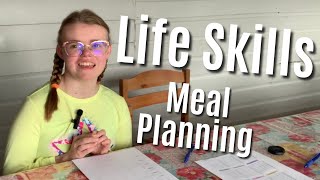 Weekly menu plan  life skill lessons [upl. by Harwilll]