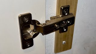 How To Adjust Kitchen Cabinet Door Hinges [upl. by Hseyaj]