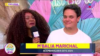 Mbalia Marichal será MADRE por QUINTA vez al lado de su esposo Alejandro Tinajero  Sale el Sol [upl. by Nila]