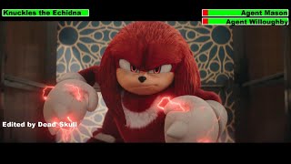 Knuckles the Echidna vs Agents Mason amp Willoughby Final Fight with healthbars [upl. by Marieann347]