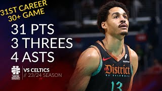 Jordan Poole 31 pts 3 threes 4 asts vs Celtics 2324 season [upl. by Ameh572]