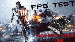 Battlefield 4 BETA Test High settings Radeon 7850 1GB I5 3330 HD [upl. by Slohcin494]