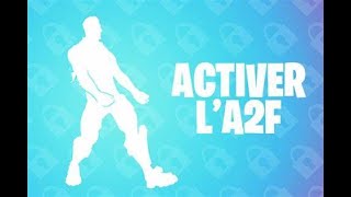 Comment activer lA2F sur Fortnite en 2024 [upl. by Tartan652]