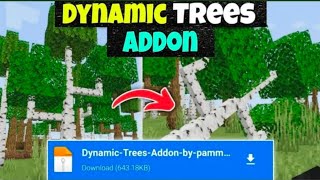 Dynamic Trees Addon For Minecraft Pe 120  Realistic Trees Addon For Minecraft pe 120 Trees Addon [upl. by Thorncombe224]