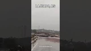 Situação de Lajeado RStemporal riograndedosul chuva enchente [upl. by Assenar826]