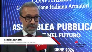 Assemblea Confitarma Zanetti “L’economia del mare ricopre oggi più che mai un ruolo centrale [upl. by Aneekan]