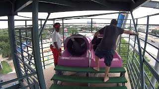 The Hydra Tube Water Slide at Splashtown San Antonio [upl. by Nyrem]