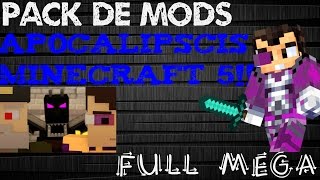 DESCARGAR PACK DE MODS APOCALIPCIS MINECRAFT 5  WILLY Y VEGETTA ModPack 1710 [upl. by Rotow]