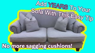 HOW TO REPAIR A SAGGING COUCH  TIPS TO REPADDING YOUR SOFA AT HOME  FaceLiftInteriors [upl. by Amikat]