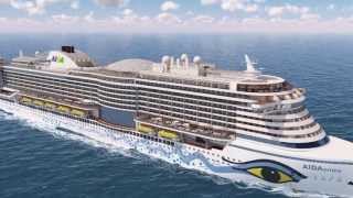 AIDAprima Rundflug um den Neubau von AIDA Cruises [upl. by Caitlin]