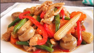 Super Easy Chinese Stir Fry • Chicken w Ginger amp Spring Onion 姜葱鸡 Chinese Chicken Recipe [upl. by Anileda]