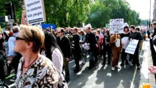 ANTIPOPE PROTEST MARCH RALLY HYDE PARK LONDON 2010 [upl. by Auqemahs718]