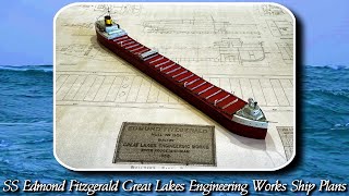 SS Edmund Fitzgerald Ship Plans from the GREAT LAKES ENGINEERING WORKS and THE ARCHER CO [upl. by Anirrehs146]