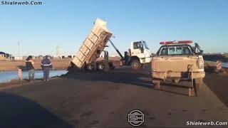 Trabajos De Contencion Reportando desde la orilla de el mar lo que acontece rio gallegos argentina [upl. by Dibbrun]