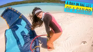 Kitesurfing in Paradise 🏝️ Simple Living On A Sailing Catamaran Ep 19 [upl. by Huntley11]