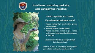 Varliagyvių ir roplių tyrimo pristatymas [upl. by Eiffe]