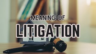 What is the meaning of Litigation [upl. by Schertz533]