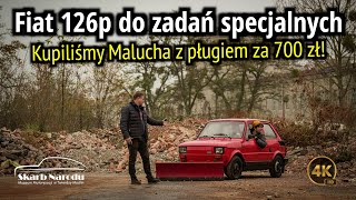 Fiat 126p do zadań specjalnych  Kupiliśmy Malucha z pługiem za 700 zł  Muzeum SKARB NARODU [upl. by Nyleda509]