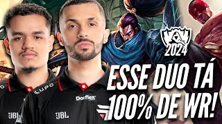 CARIOK duo DYNKAS de LEE SIN e YASUO  PAIN no BOOTCAMP do WORLDS 2024 [upl. by Nylra]