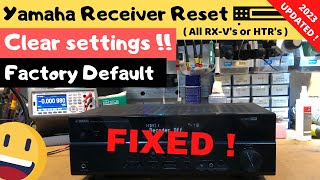 How To Reset Yamaha Av Receiver [upl. by Ruben]