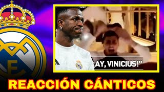 LA REACCIÓN DE VINICIUS A LOS CÁNTICOS DE RODRI BURLÁNDOSE DE ÉL TRAS EL BALÓN DE ORO [upl. by Byler62]