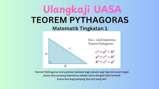 HOW TO SOLVE TEOREM PYTHAGORAS Ulangkaji Matematik UASA TING1TEOREM PYTHAGORAS maths tricks [upl. by Sivolc]