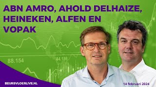 ABN AMRO Ahold Delhaize Heineken Alfen en Vopak AEX [upl. by Lyall]