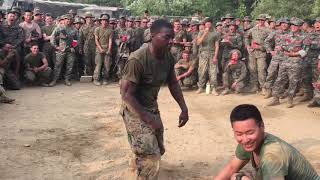 US Marines have a dance off with South Korean Marines [upl. by Dranyam46]