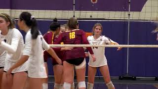 Alicia Letvin vs Sarah Rieble  MenloAtherton at Amador Valley GVB 110618 [upl. by Zawde]