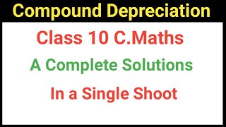 Population Growth amp Compound Depreciation class 10 in Nepali  compound depreciation class 10 SEE [upl. by Ikir921]