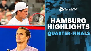 Zverev Plays Zhang Rune vs Fils Baez amp More Feature  Hamburg 2024 QuarterFinals Highlights [upl. by Curzon111]