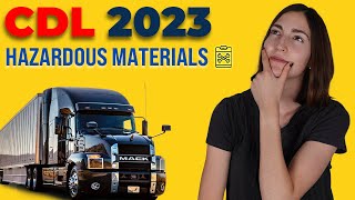 CDL Hazardous Materials Test 2023 60 Questions with Explained Answers [upl. by Ahsimek253]