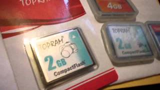 TOPRAM Compact Flash Memory Card  Quick Review [upl. by Heyes]