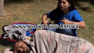 When you are a good listener Ft Funnymaniiiii [upl. by Ybroc]