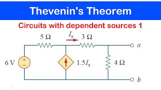 ☑️17  Thevenins Theorem Circuits with Dependent Sources 1 [upl. by Anniram]