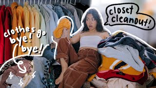 COMPLETE CLOSET CLEANOUT exorcim time baby  JENerationDIY [upl. by Brom]