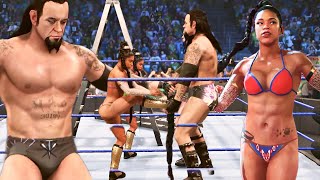 Wwe Bra and Panties Match  WWE Raw amp SmackDown Wrestling Games  WWE Undertaker Vs Bianca Belair [upl. by Nelhsa]