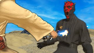 ObiWan vs Darth Maul in Virtual Reality  Blade and Sorcery VR Mods [upl. by Attenaz]