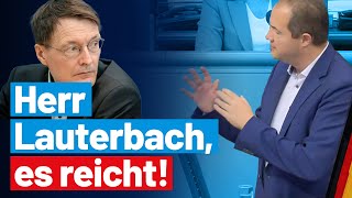 Herr Lauterbach es reicht  Martin Sichert platzt der Kragen  AfDFraktion im Bundestag [upl. by Suirada]