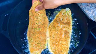 Super Easy Breaded Fish Fillet fish seafood foodie jamaican winnipeg tasty [upl. by Anoved]