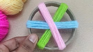 3 Superb Woolen Yarn craft ideas  Best Hand embroidery design ideas with Woolen Yarn [upl. by Jezabelle289]